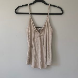 Spaghetti strapped tank top